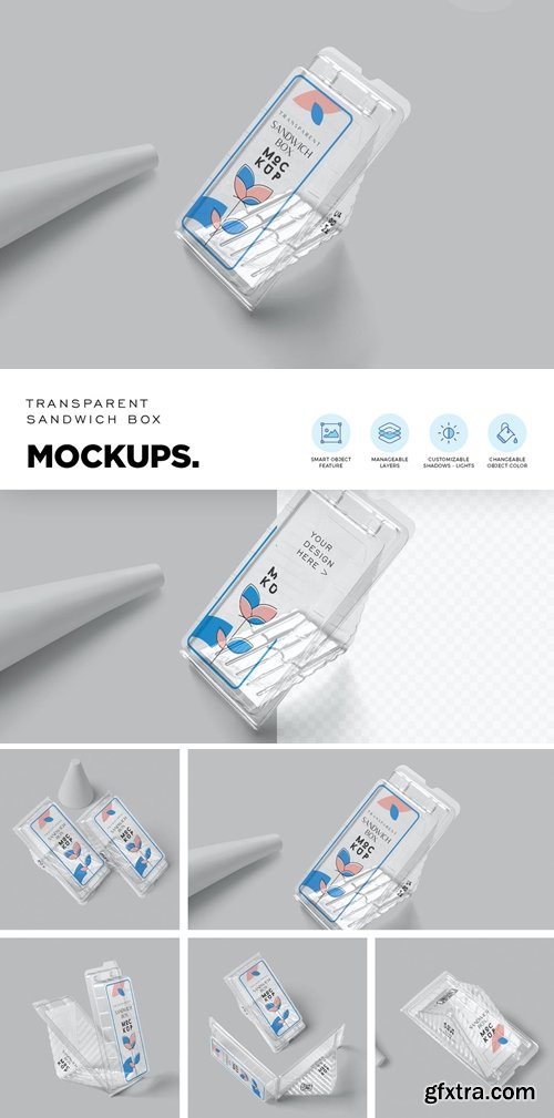 Plastic Sandwich Packaging Mockups