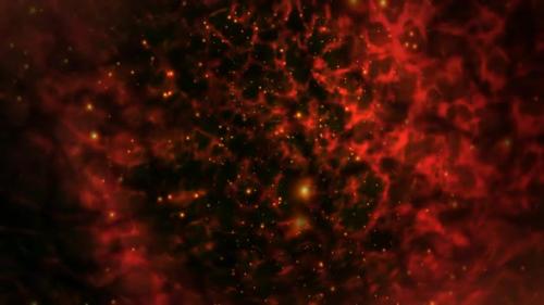 Videohive - Red Plasma Fog Fast Flicker Ambient Particles Background Animation - 36264745 - 36264745