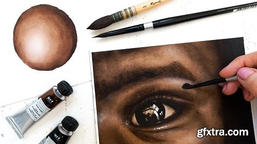 Watercolor Portrait : How to Paint a Realistic Eye Step-by-Step