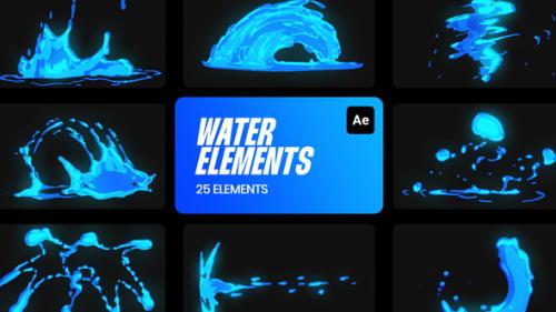 Videohive - Water Cartoon FX for Premiere Pro - 36268534 - 36268534