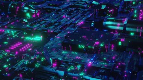 Videohive - Neon City For Resolume Seamless Animation 02 - 36277129 - 36277129