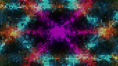 Videohive - Hypnotic pattern of vibrating pixels - 36277945 - 36277945