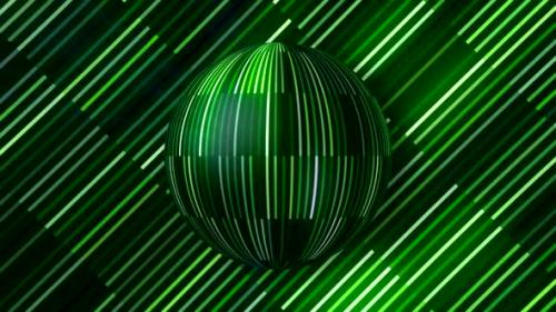 Videohive - Rotating ball of shiny lines - 36277946 - 36277946