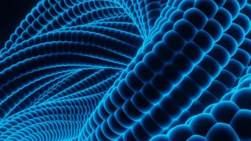 Videohive - Abstract futuristic swirling neon spiral on a back background - 36277970 - 36277970