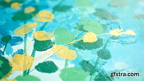 Paint with Courage: Create Acrylic Abstract Eucalyptus paintings