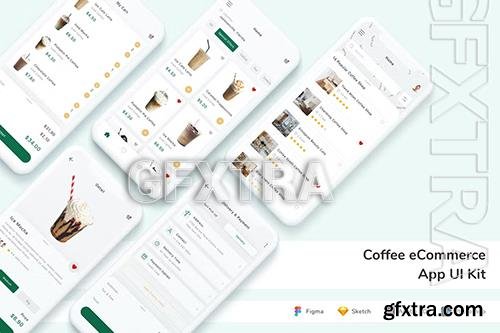 Coffee eCommerce App UI Kit BX66YH2