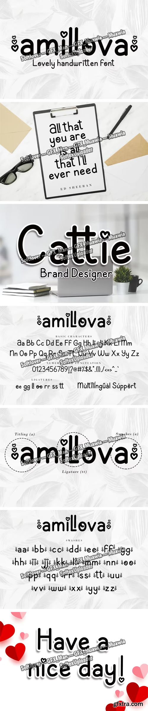 Amillova - Romantic Handwritten Font