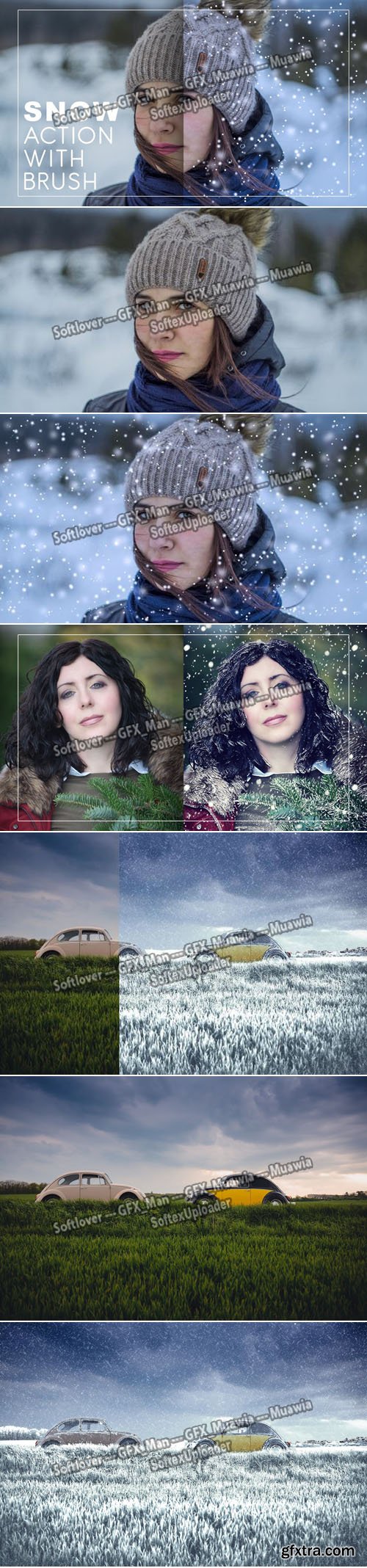 5 Realistic Snow Photoshop Actions & Effects + Tutorial