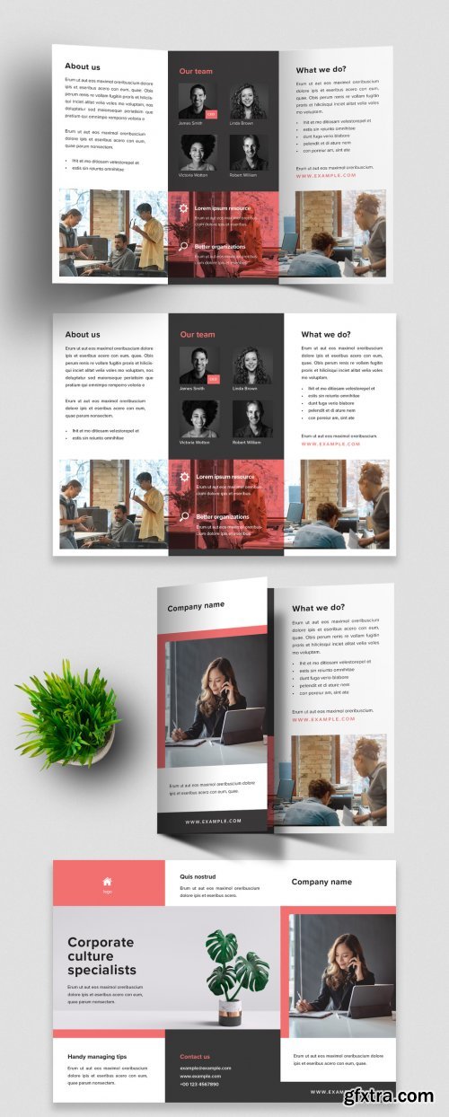 Business Trifold Design Layout 393185402