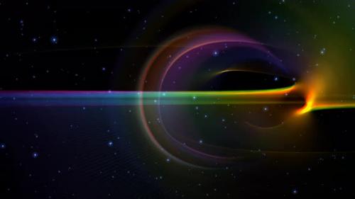 Videohive - Rainbow Light Streak Disc Loop Background - 36273397 - 36273397