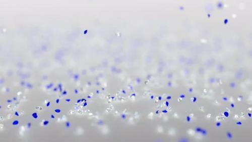 Videohive - Diamond And Sapphire Rain On Neutral Background - 36274100 - 36274100