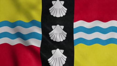 Videohive - Bedfordshire Flag England Waving in Wind - 36274807 - 36274807