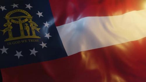 Videohive - Georgia State Flag - 36276708 - 36276708