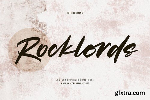 Rocklords Brush Font