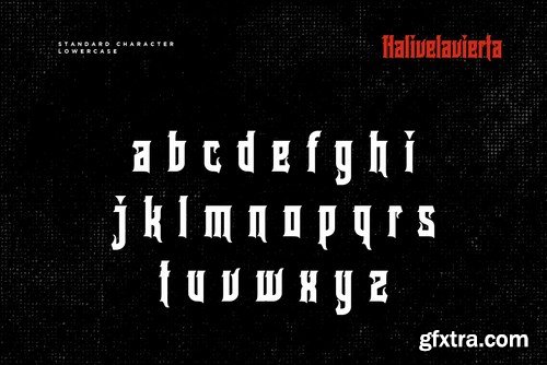 Halivelavierta Font