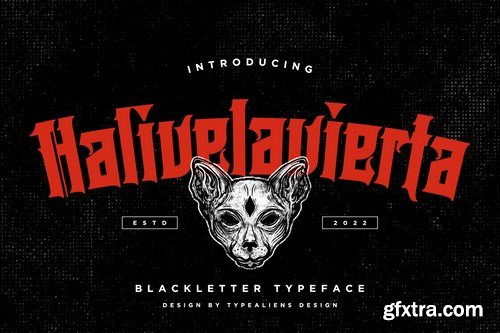 Halivelavierta Font