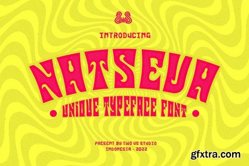 Natseva - Unique Typeface Font