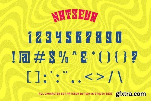 Natseva - Unique Typeface Font