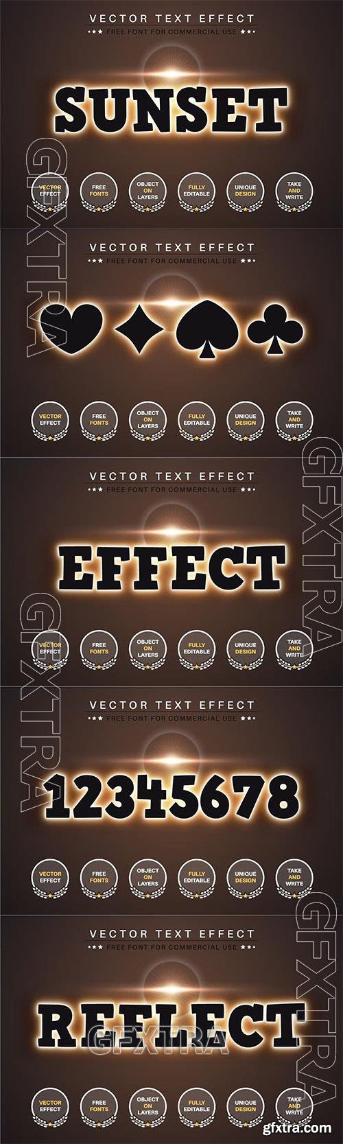 Sunset - Editable Text Effect, Font Style 8PYMQGT