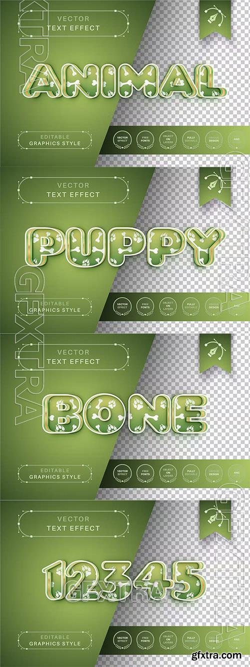 Puppy Stroke - Editable Text Effect, Font Style GB7CP8B