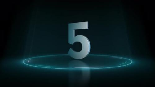 Videohive - 4K Countdown Teal - 23814697 - 23814697