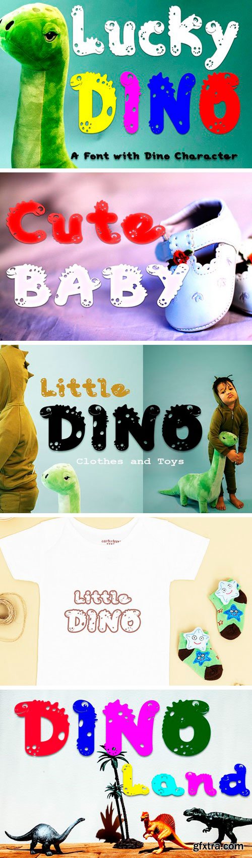 Lucky Dino Display Font