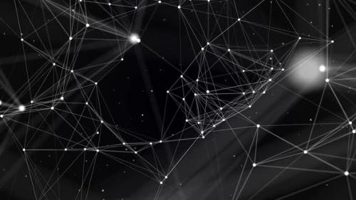 Videohive - Plexus Black And White Background HD - 35302363 - 35302363