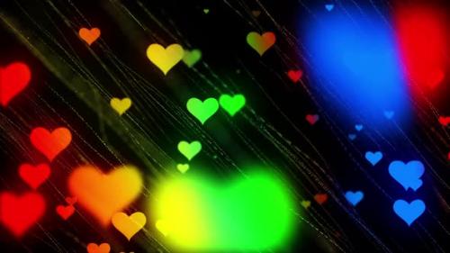 Videohive - Heart Rainbow Particles HD - 35860185 - 35860185