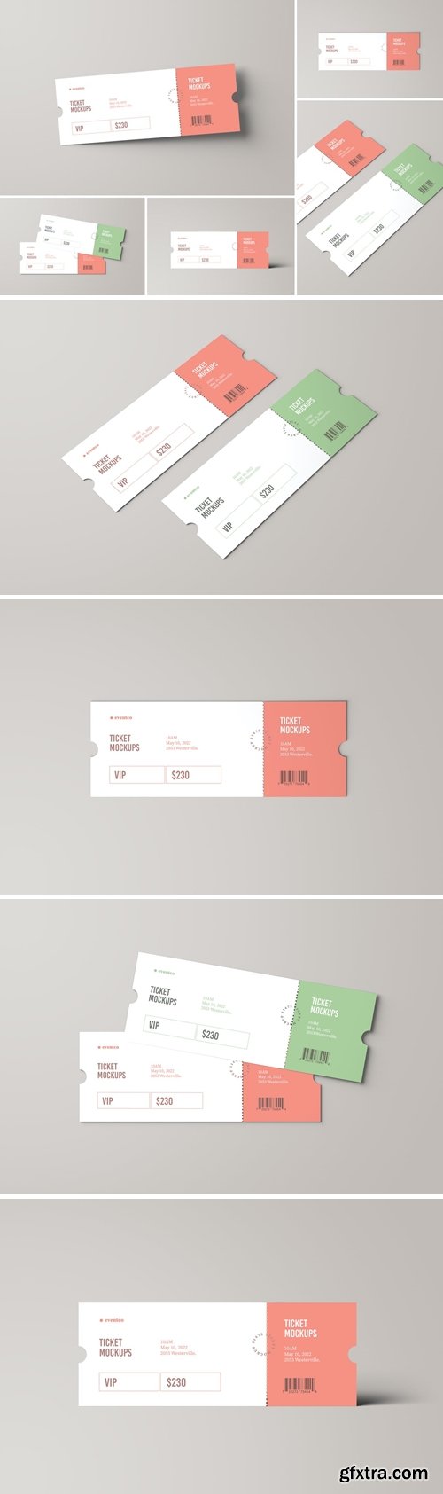 Ticket Mockups