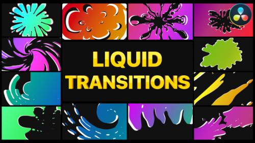 Videohive - Liquid Transitions | DaVinci Resolve - 36255947 - 36255947