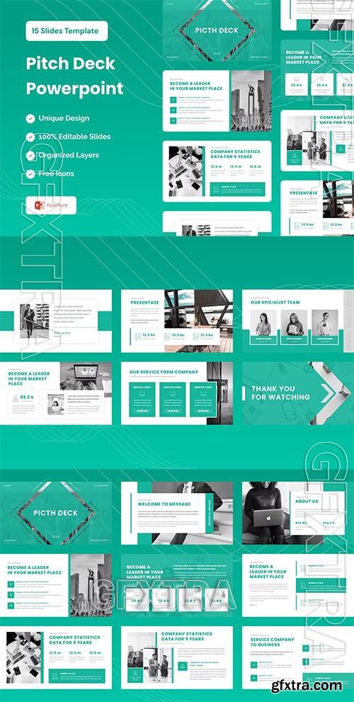 Pitch Deck Presentation Template - Powerpoint YQVWHVR