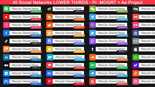 Videohive - Social Networks Lower Thirds for Premiere Pro - 36303876 - 36303876