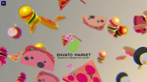 Videohive - Cartoon Food Intro - 36321804 - 36321804