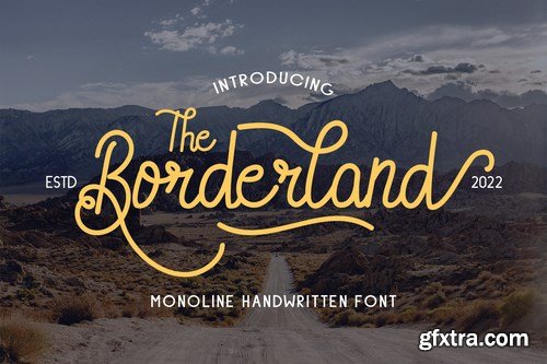 Borderland - Monoline Handwritten Font