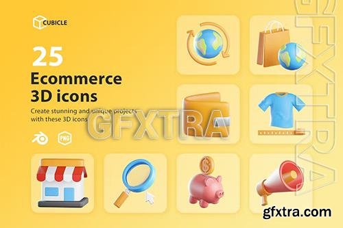 Cubicle - Ecommerce 3D Icons P8HA3HA