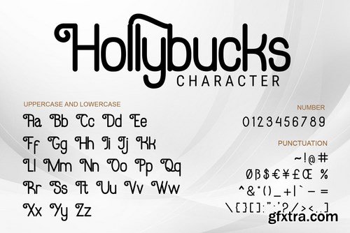 Hollybucks - decorative font