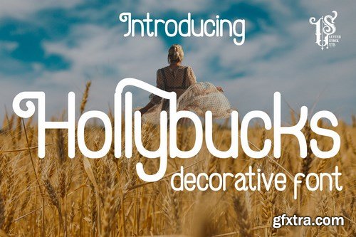 Hollybucks - decorative font