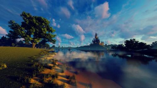 Videohive - Castle on the lake - 36267207 - 36267207