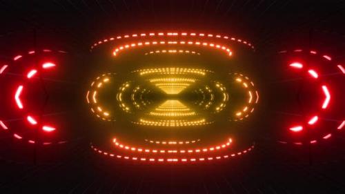 Videohive - 4k Colored Circle Led Loop - 36271084 - 36271084