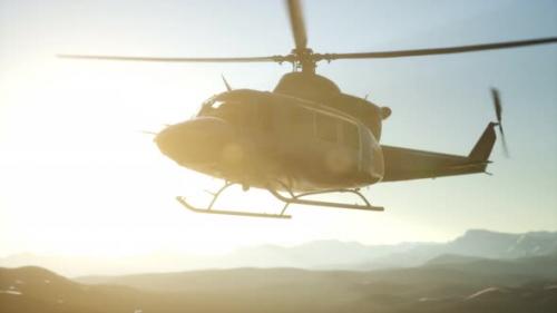 Videohive - Slow Motion United States Military Helicopter in Vietnam - 36343199 - 36343199