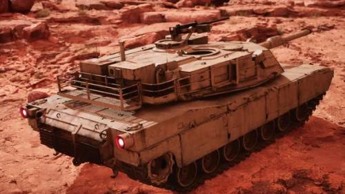 Videohive - American Tank Abrams in Afghanistan - 36343209 - 36343209