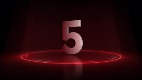 Videohive - 4K Countdown Red - 23814698 - 23814698