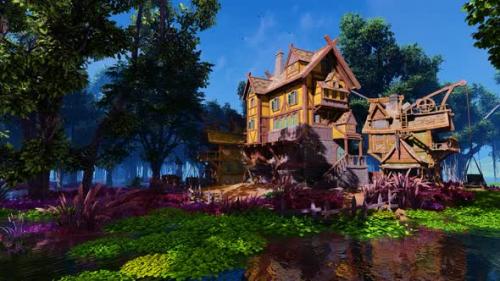 Videohive - Fairy house in a fantasy forest - 36268042 - 36268042