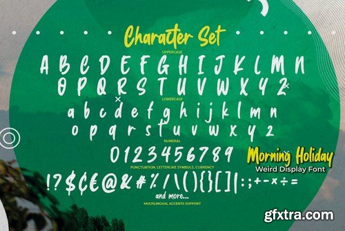 Morning Holiday - Weird Display Font