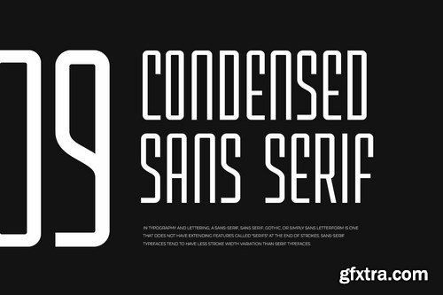 Highest - Ultra Condensed Sans Serif