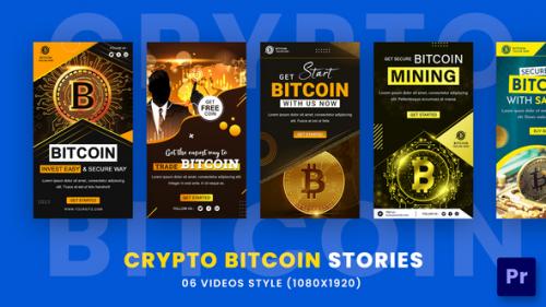 Videohive - Crypto Bitcoin Stories Pack For Premiere Pro - 36359286 - 36359286