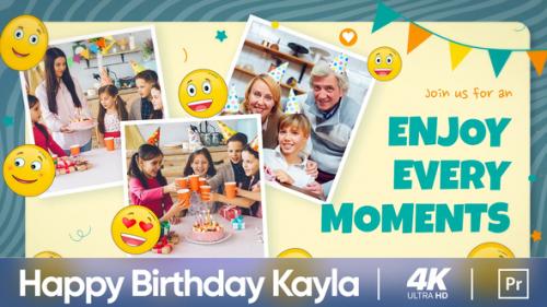 Videohive - Happy Birthday Kayla (MOGRT) - 36367798 - 36367798