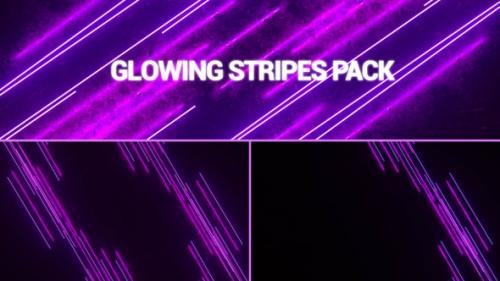 Videohive - Glowing Stripes Pack - 36376361 - 36376361