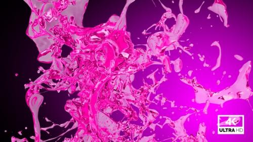 Videohive - Pink Water Jet Stream Splash V2 - 36390625 - 36390625