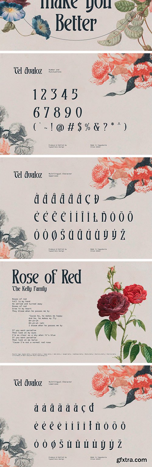 Tel Avaloz Typeface